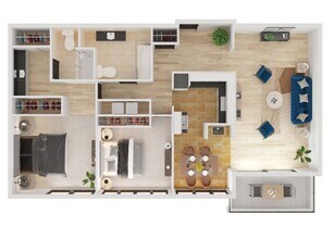 2 Bed 2 Bath A 3-036 3-036 floor plan
